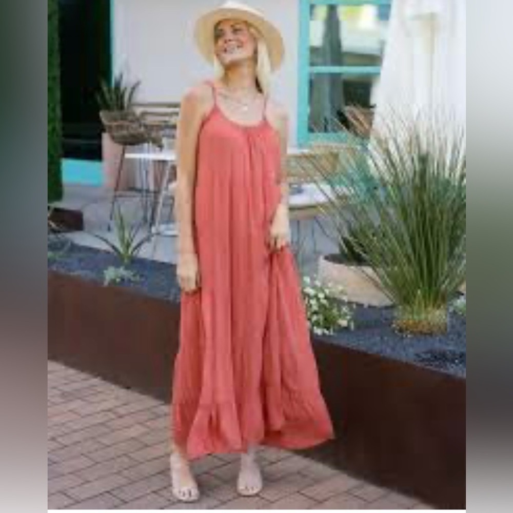 GRACE LACE - Rust Orange 🍊 Sleeveless dress